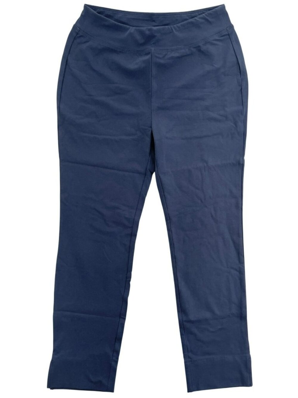 Soft Surroundings Petite Slim Fit Navy Pants Cotton Blend Stretch Women's Sz S